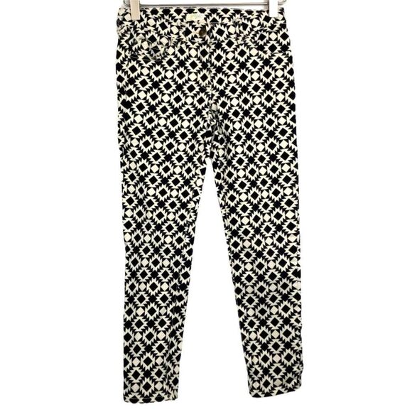 Crewcuts black and white patterned jeans, size 10 - Picture 1 of 6